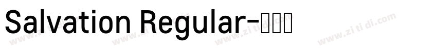 Salvation Regular字体转换